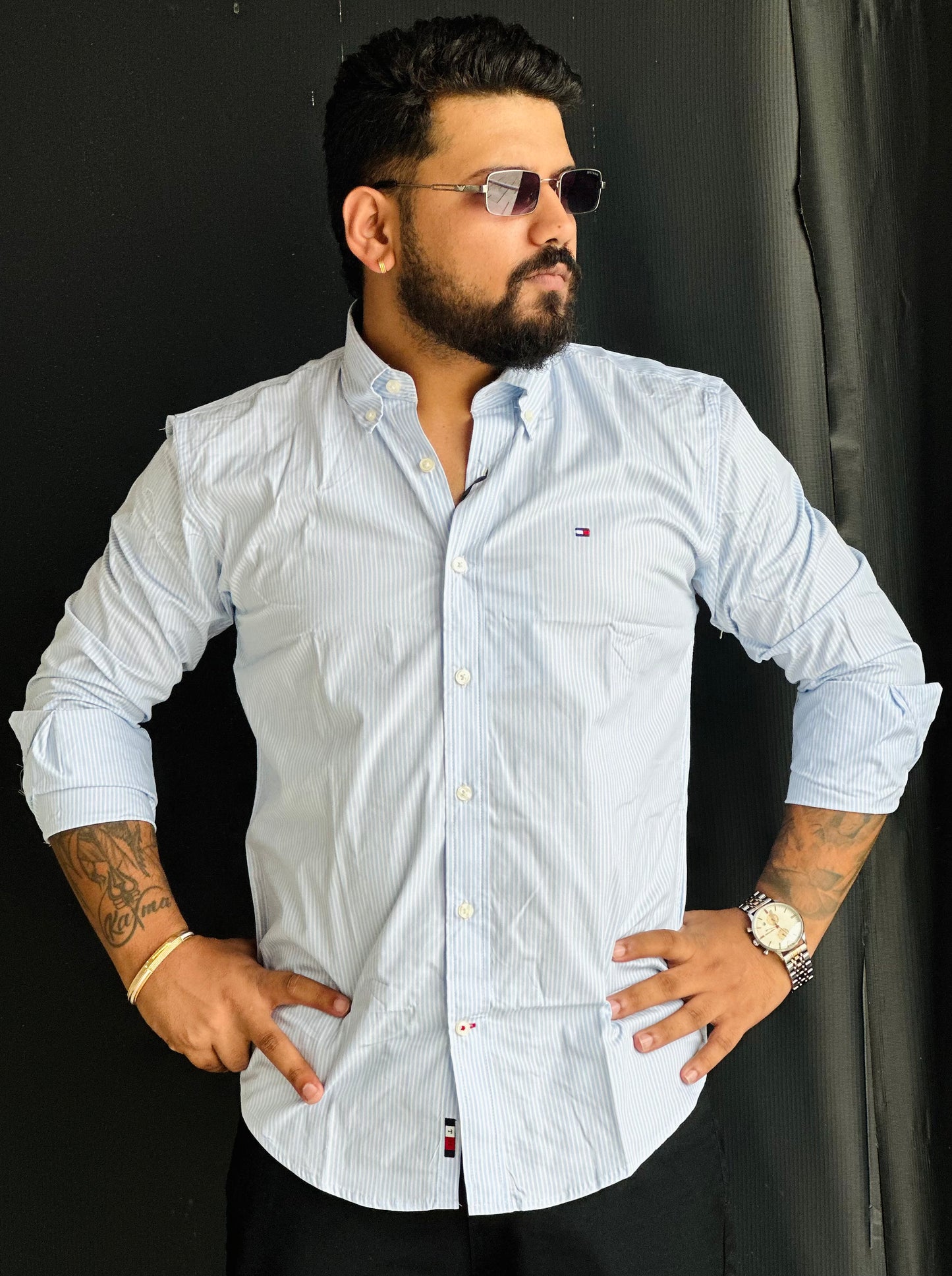 Men's Small Striped Shirt