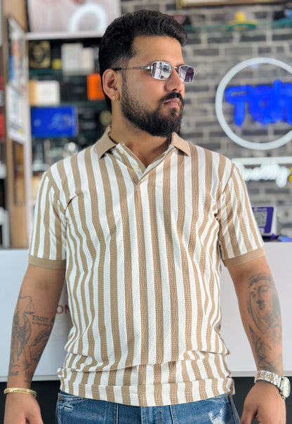 Vertical Striped Polos