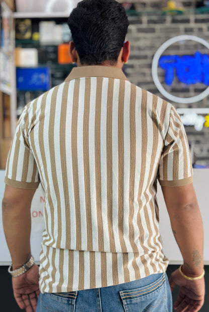 Vertical Striped Polos