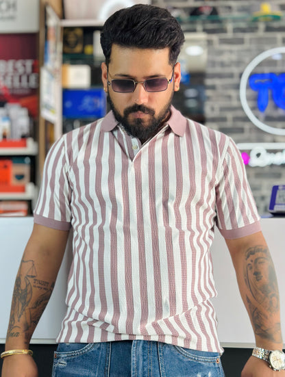 Vertical Striped Polos
