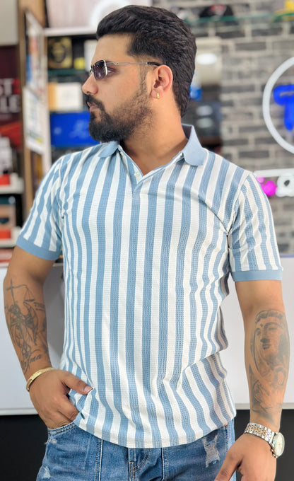 Vertical Striped Polos