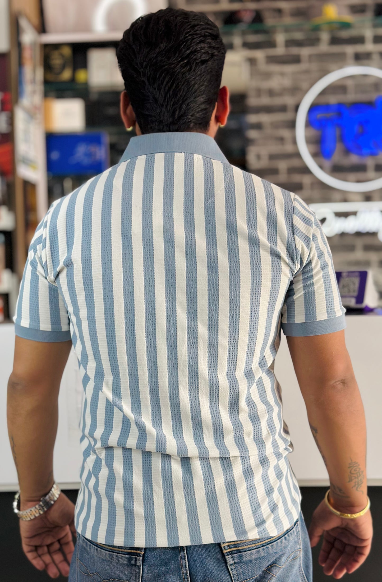 Vertical Striped Polos