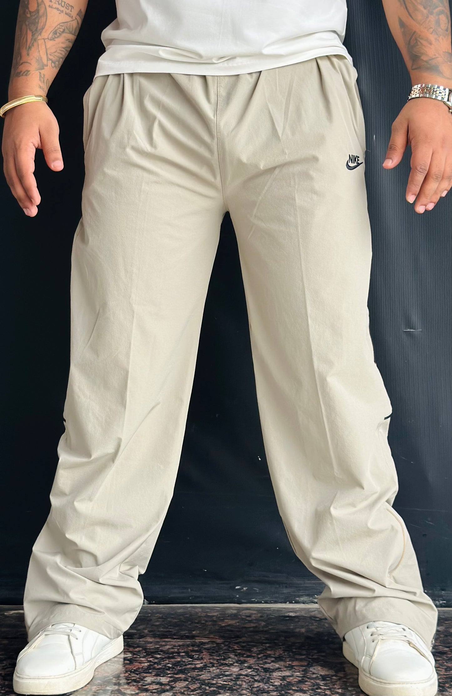 Straight Cum Bootcut Track with half zip