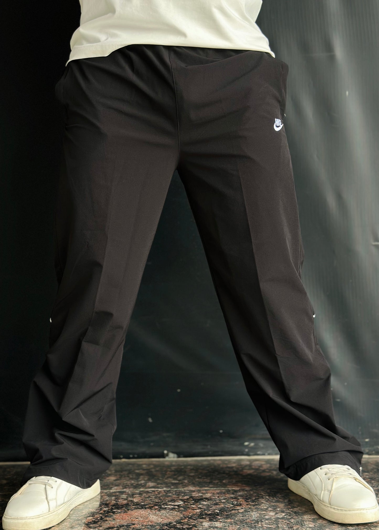 Straight Cum Bootcut Track with half zip