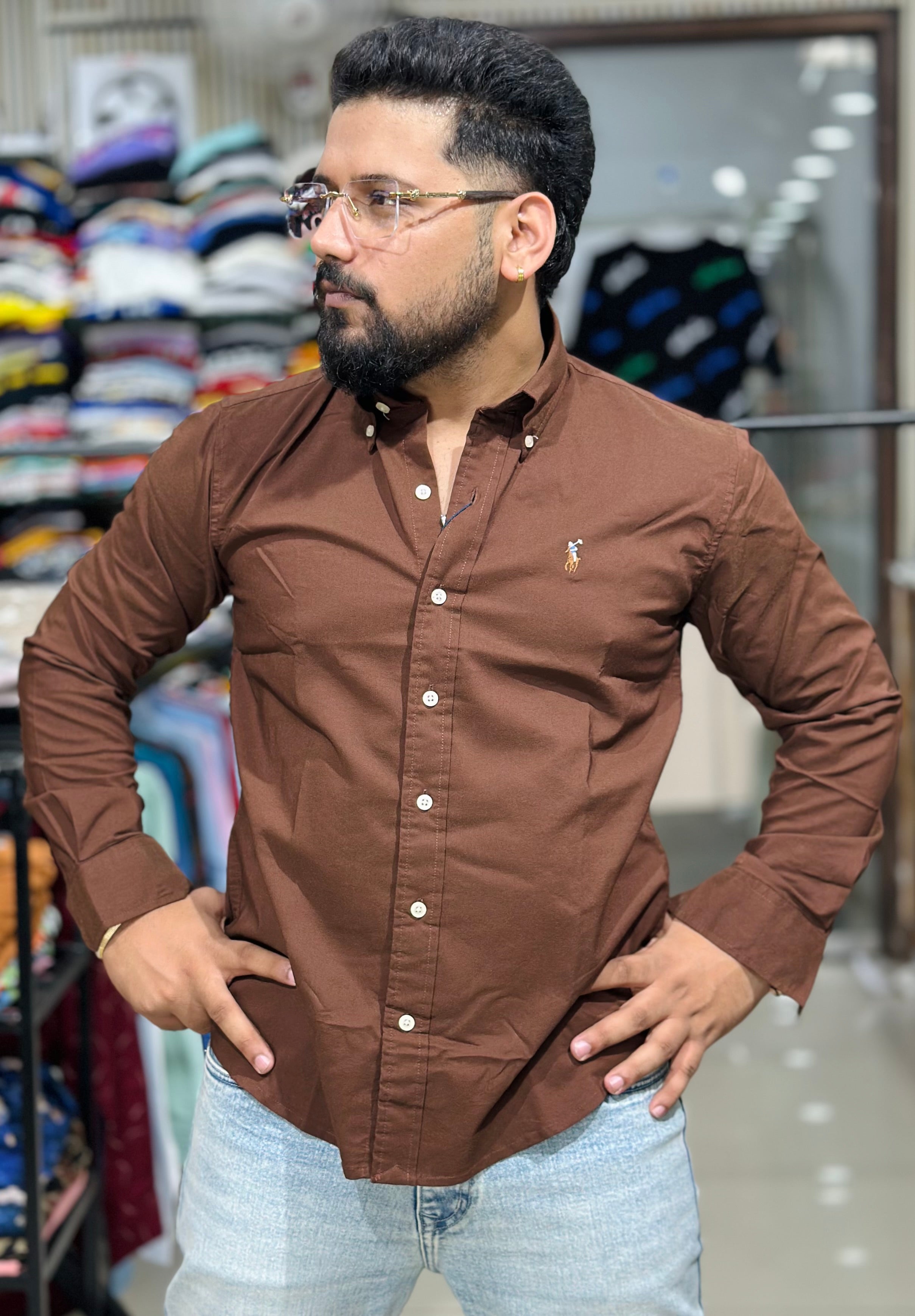 Dark Brown / S
