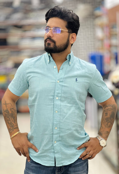 Linen Half Shirt