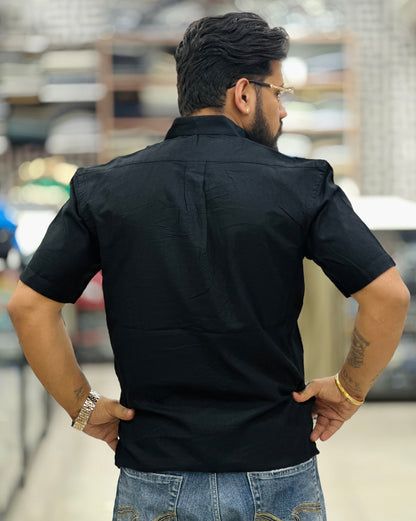 Linen Half Shirt